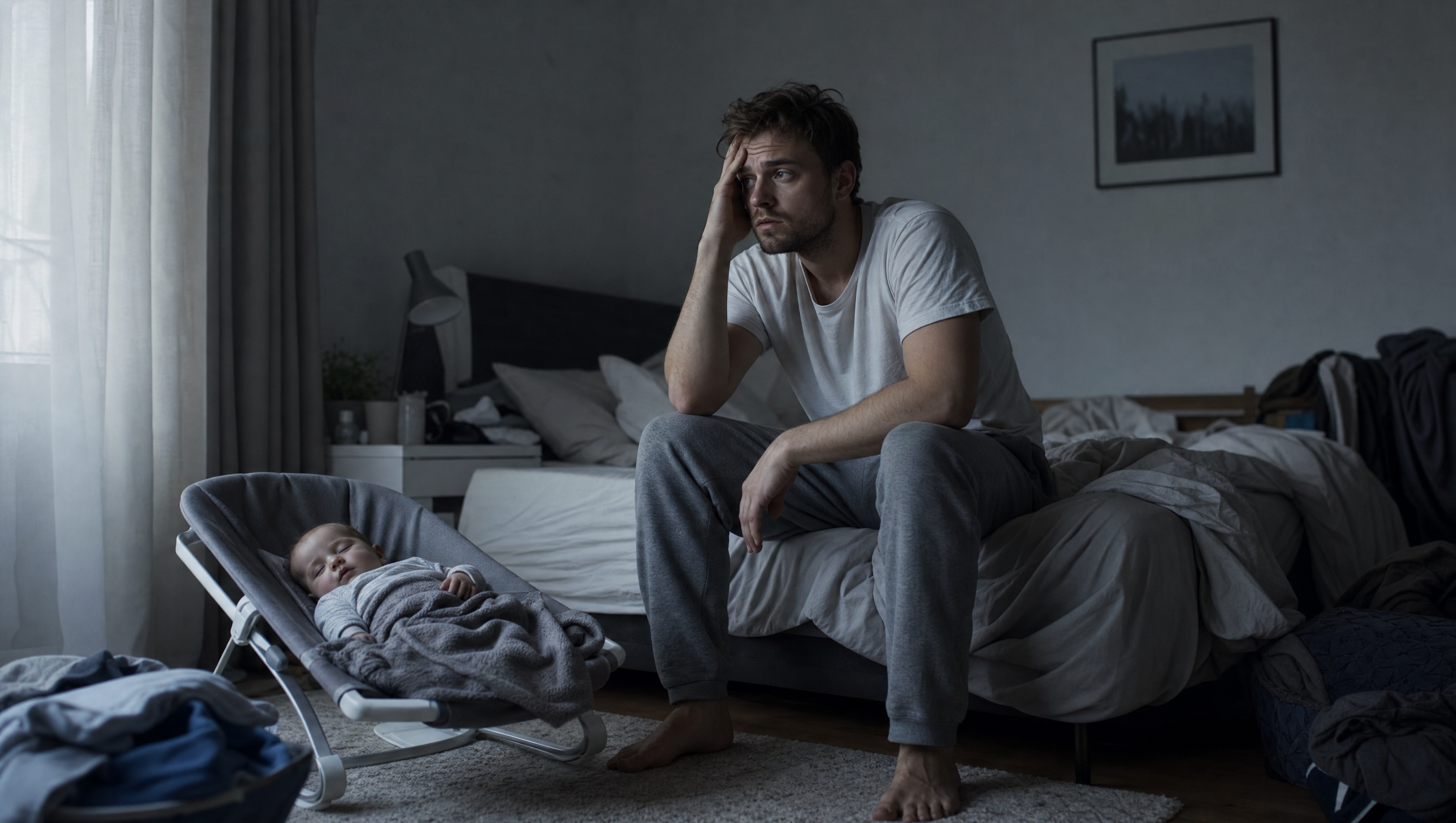 Også pappaer kan få fødselsdepresjon